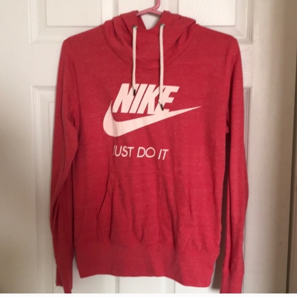 nike vintage front logo pullover hoodie